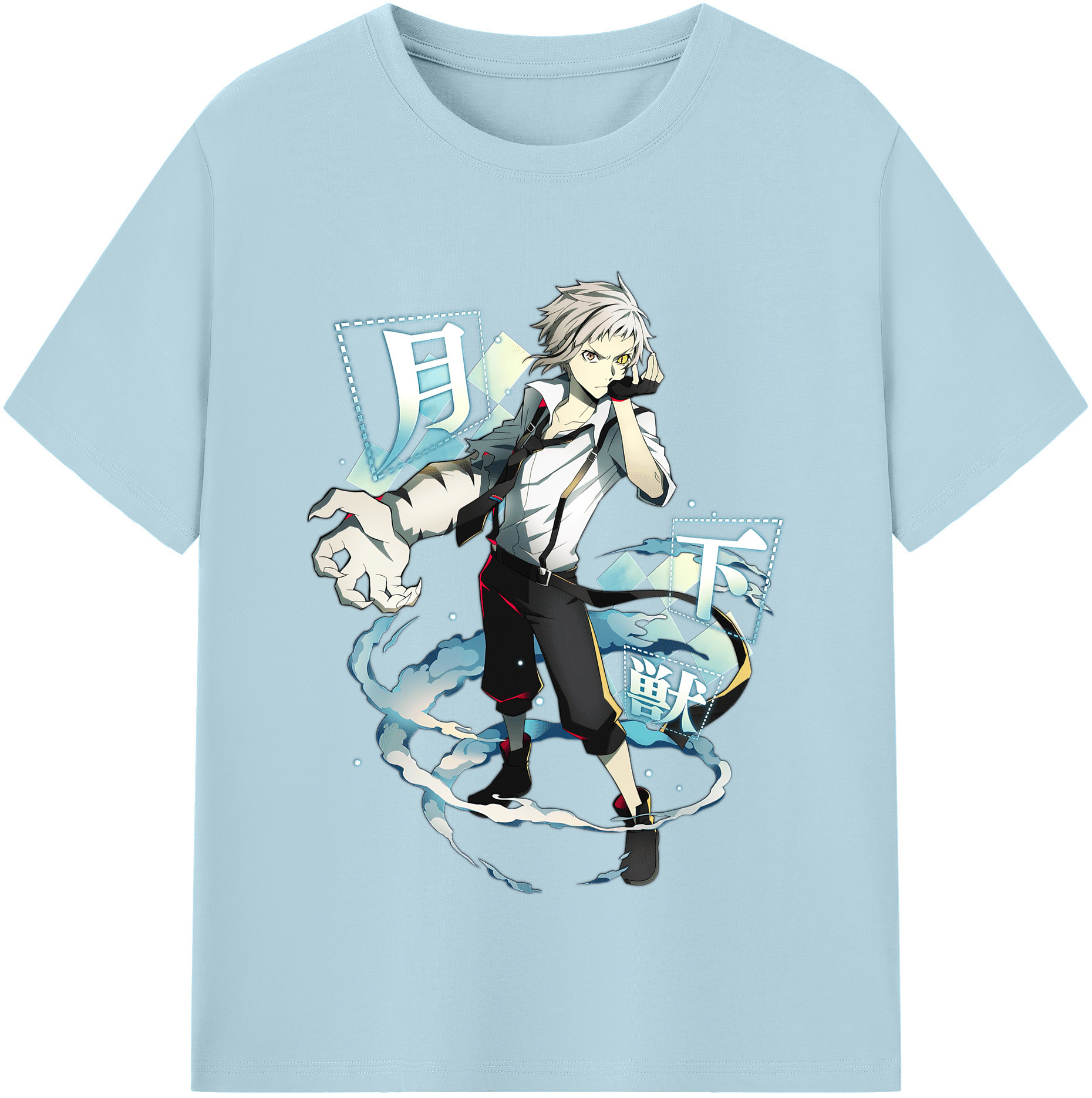 （画像用） 文豪ストレイドッグス Bungo Stray Dogs 綿100％半袖Tシャツ（フロントプリント）